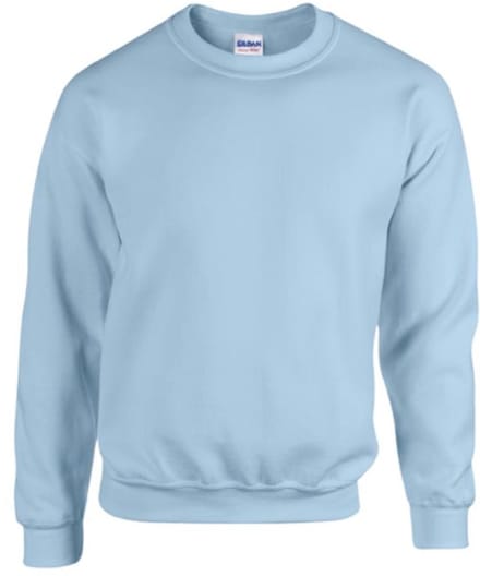 Gildan - Heavy Blend Unisex Sweater - Light Blue maat 3XL