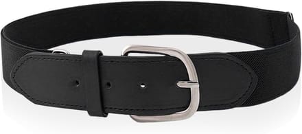 Verstelbare Zwarte Kinderriem, Elastische Mode Accessoire, Decoratieve Riem voor Kinderen, Maat M