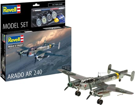 Revell Modelbouwpakket Vliegtuigen - 63798 Arado Ar 240 - Propeller Vliegtuig - Model Set Plastic - 1:72 - Modelbouw