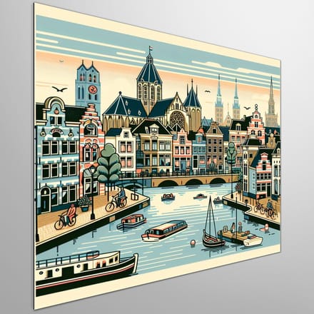 Kunstprint | Wanddecoratie | Dibond | 40 × 40 cm