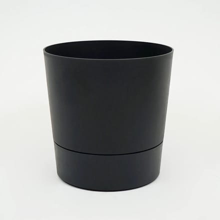 ELHO bloempot foss d43cm living black met wielen