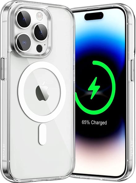 iPhone 14 Pro Max hoesje magnetisch backcover- Transparant case - Arara