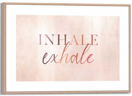 Schilderij Inhale Exhale - 20 x 30 - Hout - REINDERS