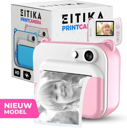 EITIKA Camera - Printer - Digitale Foto Camera - Camera Met Printer - Nederlandse Handleiding & Ebook - Oplaadbaar