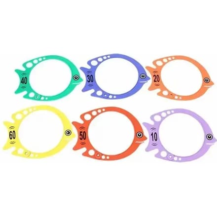 Set van 6 duikvissen Softee