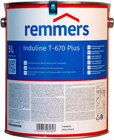 Remmers Induline GW-310 - Diepzwart (Naam gewijzigd: T-670 PLUS) - 5 liter