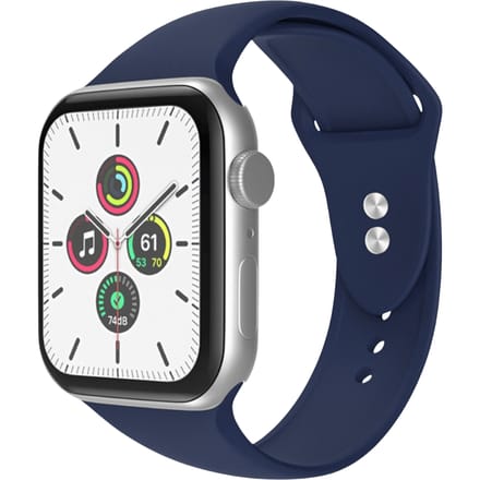 Mocaa Apple Watch Siliconen Horlogebandje 45-46mm Blauw