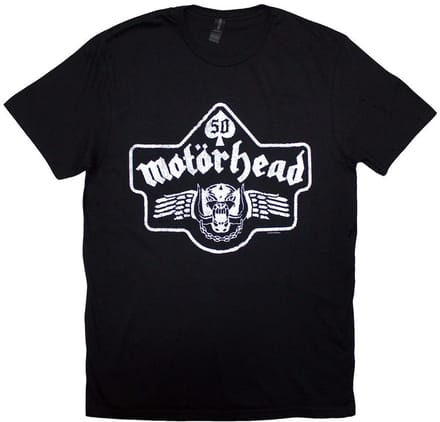 Motorhead - 50 Years Ace Wings Emblem Heren T-shirt - M - Zwart
