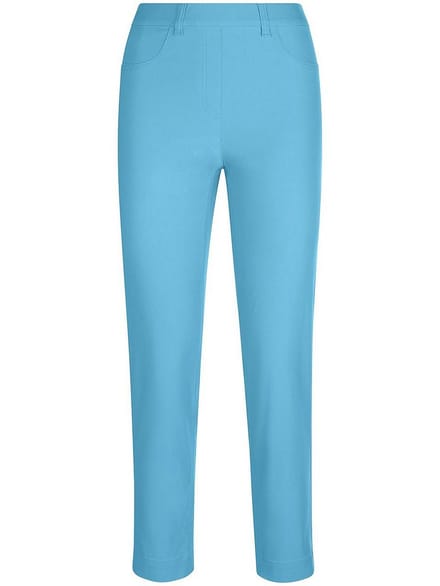 Enkellange broek pasvorm Sylvia Van Peter Hahn blauw
