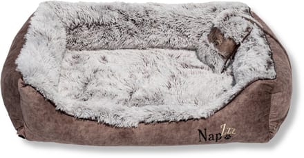 NapZZZ hondenmand divan met kussen eco bruin L: 100x80xH25 cm