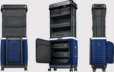 Pull Up Suitcase - Luxe Koffer Trolley Systeem - 76cm - Estate Blue