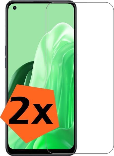Screenprotector - 2 Stuks - Geschikt voor OPPO Reno 8 Lite - Extra Sterk - Gehard Glas - Beschermglas - Tempered Glass - Screen Protector