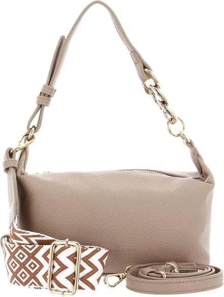 SEIDENFELT MANUFAKTUR Schoudertas Persby Small Shoulderbag Light Toffee / Gold Beige
