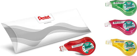Set van 4 Witte Correctielinten Mini Formaat - 5mm Breed & 6m Lang