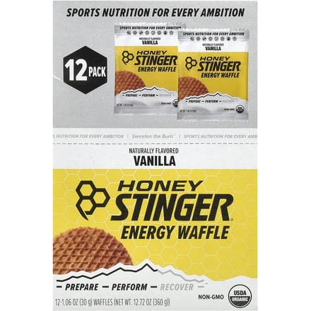 Honey Stinger, gaufres énergétiques, vanille, 12 paquets, 30 g (1,06 oz) chaque