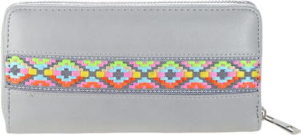 Damesdingetjes - Portemonnee - Aztec print - Summervibe - Grijs, multi - Genoeg ruimte voor smartphone