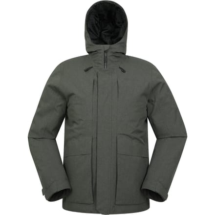 Mountain Warehouse Waterdichte gewatteerde heren Tempest Jacket (Kaki Groen)