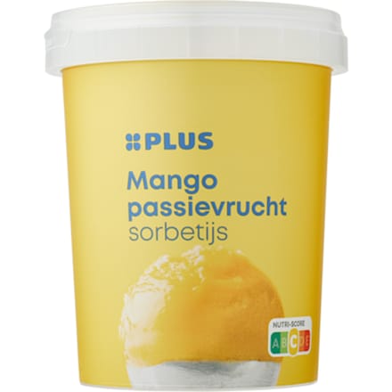 Sorbetijs mango-passievrucht