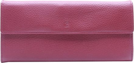 Esquire Leren Portemonnee Deer Ladies Purse Red Donkerrood
