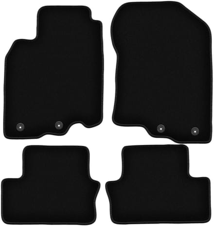 BASIC zwarte veloursmatten voor: Honda Insight II hatchback (2009-2014)