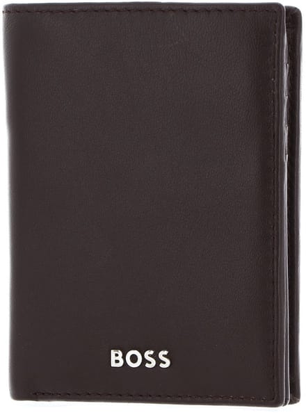 HUGO BOSS Leren Portemonnee Classic Smooth Wallet Brown Donkerbruin