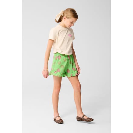 Shoeby Gam-sbshell Green Ruffle Short Green Maat: 146/152 | Broeken Outlet | kids | Groen