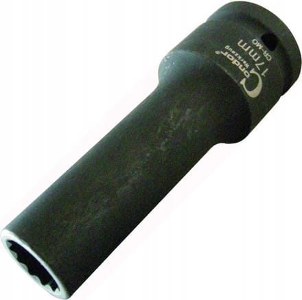 Slagmoerdoppen 3/4" 17mm 12-kant Lang