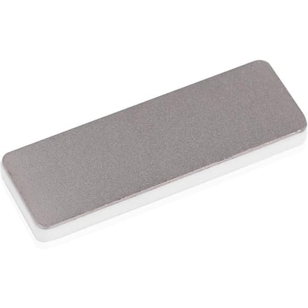 Mini Dubbelzijdige Keramische Wetzsteen Keukenmes Slijpgereedschap Slijpsteen gray