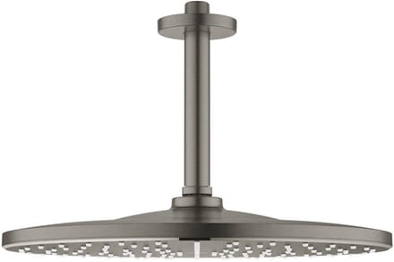 GROHE Rainshower Mono 310 Hoofddouche - 31cm - 1 straalsoort - plafondarm 14.2cm - brushed hard graphite (antraciet)