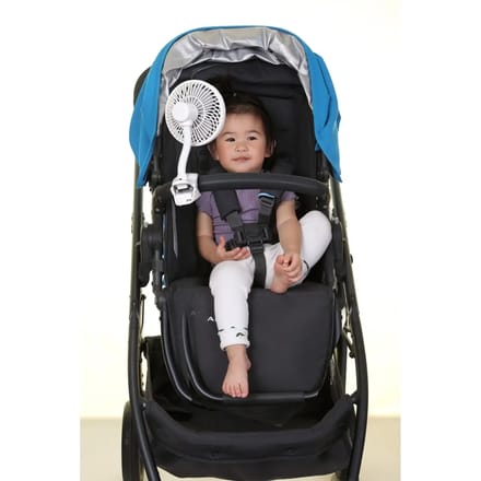 Dreambaby Buggy Wandelwagen Ventilator Wit - Kinderwagen Ventilator met Clip - Flexibele Mini Ventilator voor Buggy, Kinderwagen en Box