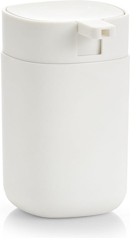 Zeller Zeeppompje/dispenser - kunststof - wit - 12 cm - modern