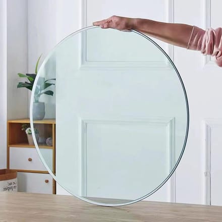 Rond tafelblad - Glasplaat - Tafelblad vervangen - Gehard glas - 40 cm - Transparant