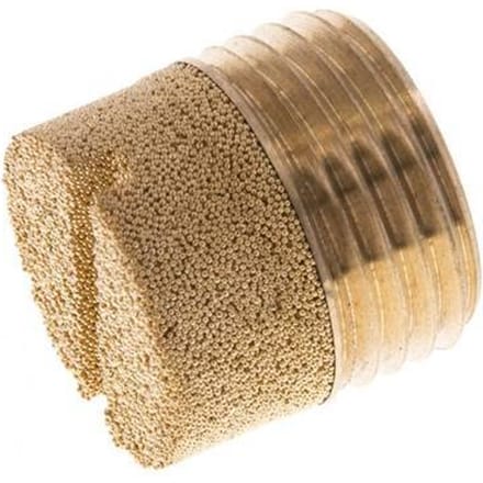 G1/2'' Gesinterd Brons Compact Cilindrisch Pneumatische Geluiddemper