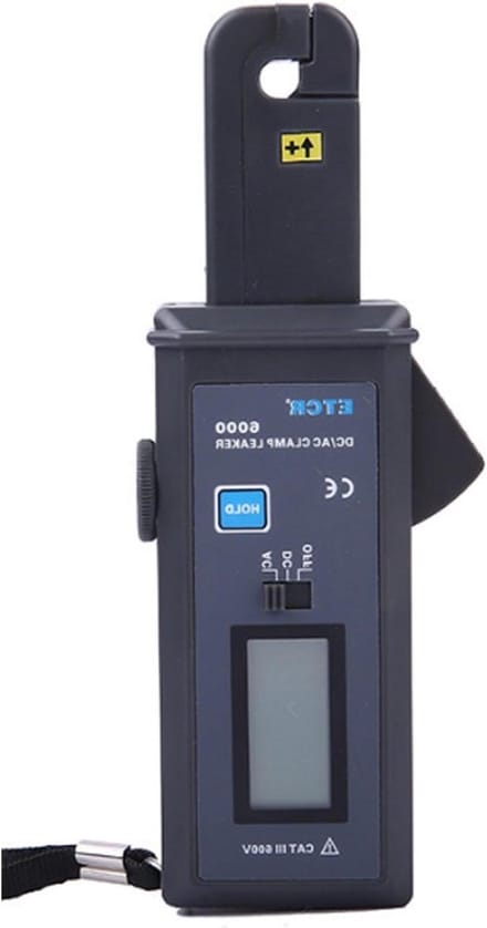 Stroomtang - Ampère meter - Lekkage stroom meten - RS232 interface - 7mm bek - Zwart