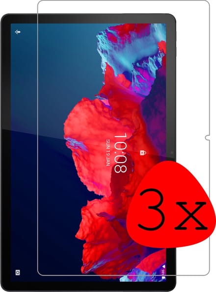 Screenprotector - 3 Stuks Geschikt voor Lenovo Tab P11 Plus - Extra Sterk - Beschermglas - Gehard Glas - Tempered Glass - Screen Protector