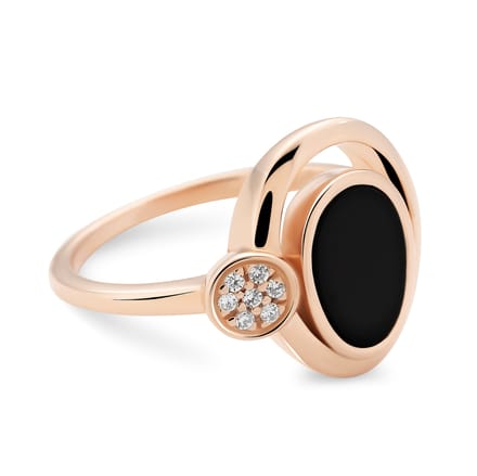 Orphelia Dames 925 Sterling Zilveren Ring - Roze ZR-7470