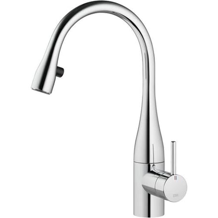 KWC EVE single-lever sink mixer with LUMINAQUA LED technology, 19 cm projection 10.121.102.000FL