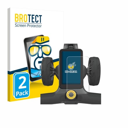 BROTECT - Screenprotector voor PowaKaddy CT12 GPS - Folie Beschermfolie transparant 2 Stuks