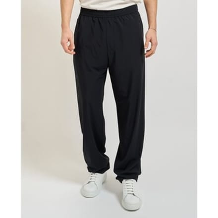 Broek met elastische band en achterzakken