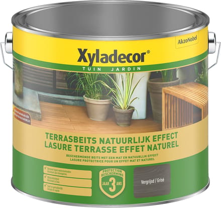 Xyladecor - Terrasbeits Natuurlijk Effect - Vergrijsd - 2,5 L