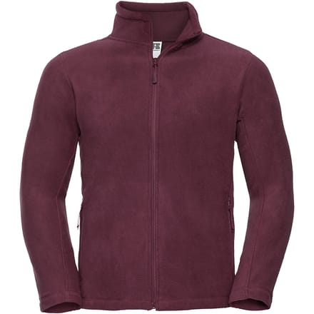 Russell Heren Full Zip Outdoor Fleece Jacket (Bourgondië)