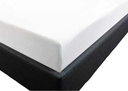Hoeslaken Katoen-Jersey 200 x 220 cm Wit