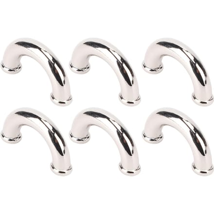10 Sets Tas Boogbrug Metaal Zilver D-ring Connector Gesp met 5,5 mm Kruisschroef Set voor white