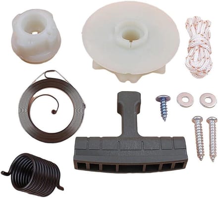 Starter Kit - Terugslag Starter - Kettingzaag Onderhoud - Industrieel Plastic - 155 Gram - Zwart