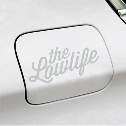 Bumpersticker - The Lowlife - 6,7 X 14,8 - Licht Grijs