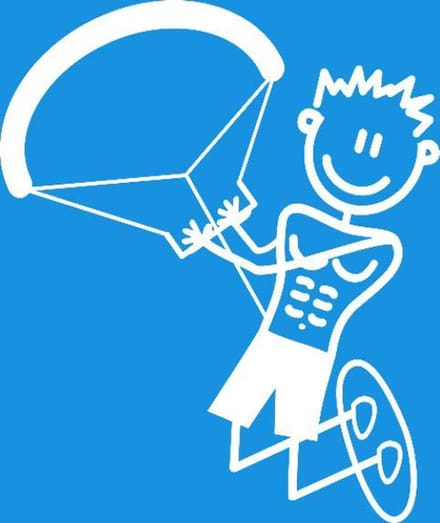 vader kitesurf, autosticker