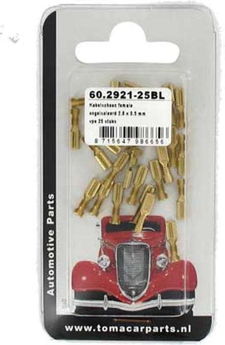 Kabelschoen 2.8 x 0.5mm 2 stuks blister