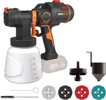 Draadloze HVLP verfspuit - 18V - 20V MAX voor precisie verven
