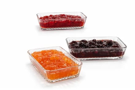 Paşabahçe – glazen schaaltjes – Frezya – 225 cc – ribstructuur – set van 3