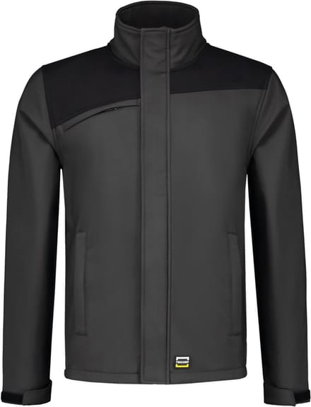 Tricorp 402021 Softshell Bicolor Naden - Donkergrijs/Zwart - 7XL